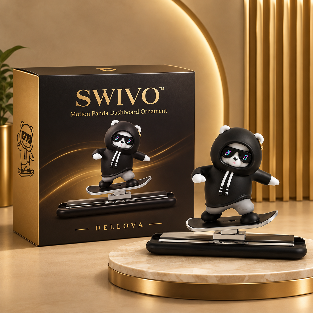 SWIVO™ | Motion Panda Dashboard Ornament