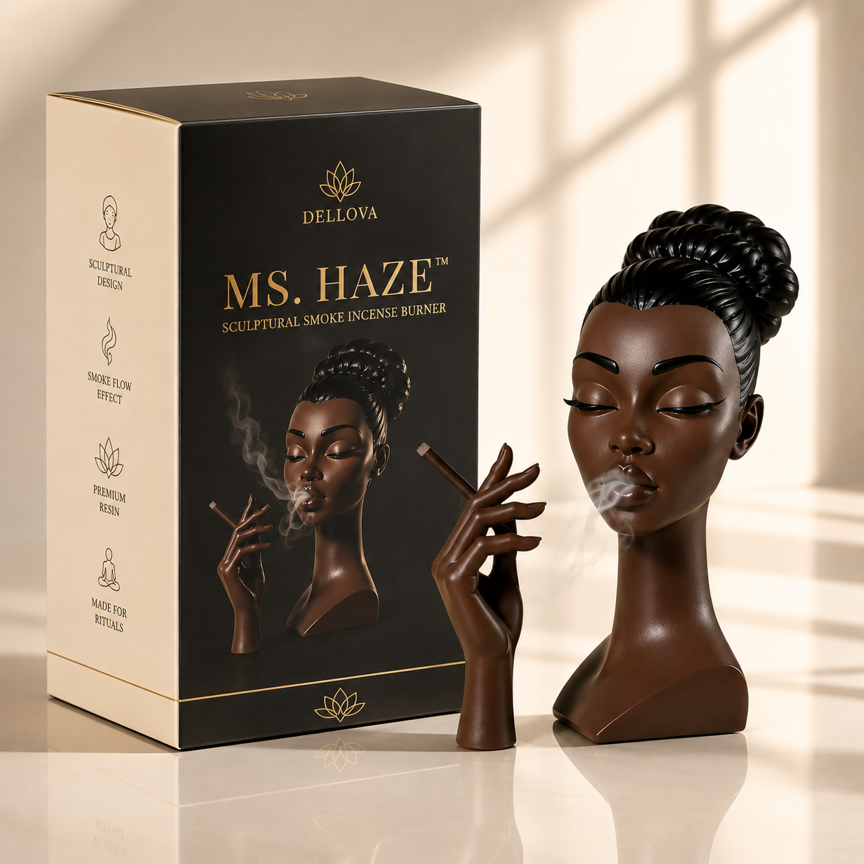 MS. HAZE™ | Sculptural Smoke Incense Burner
