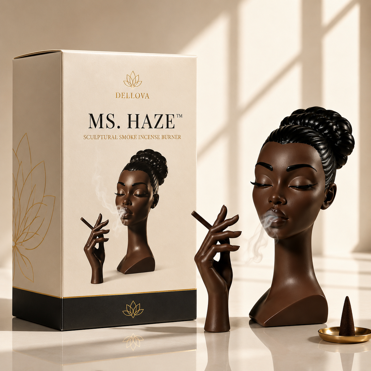 MS. HAZE™ | Sculptural Smoke Incense Burner