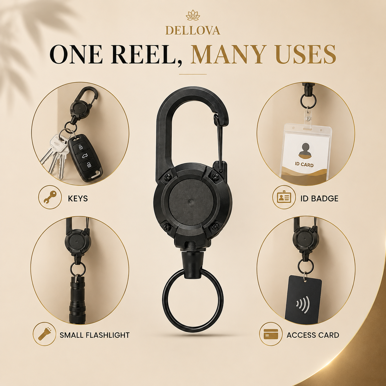 TUKRO™ | Retractable Steel Keychain