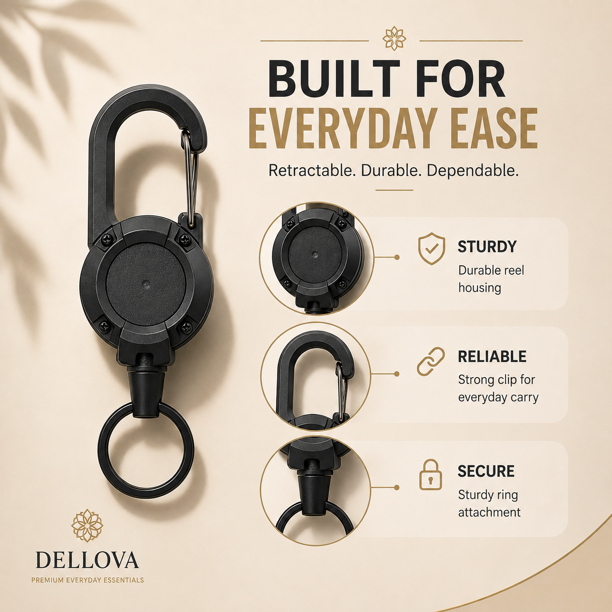 TUKRO™ | Retractable Steel Keychain