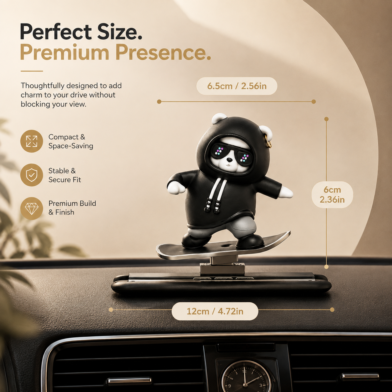 SWIVO™ | Motion Panda Dashboard Ornament